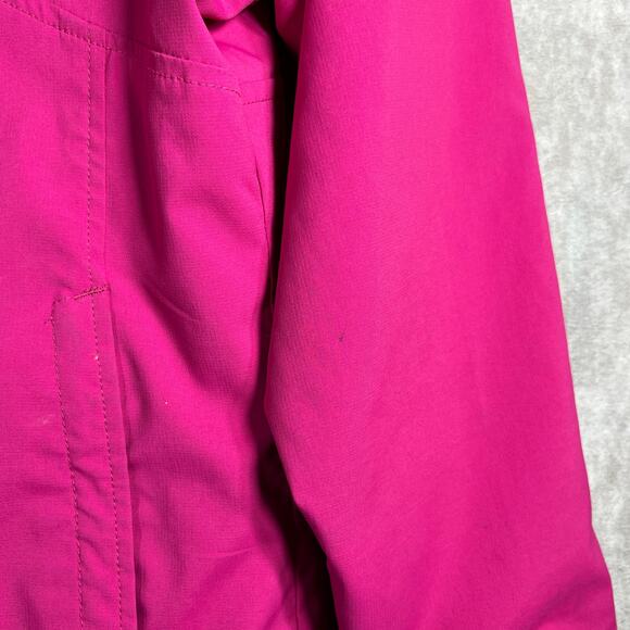The North Face Jacket Girls Large 14/16 Pink Fleece Lining Zip Up Outdoor Travel - Picture 6 of 16